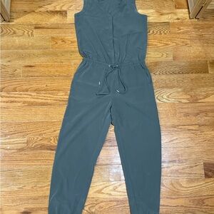 Express Dark Green Jumpsuit